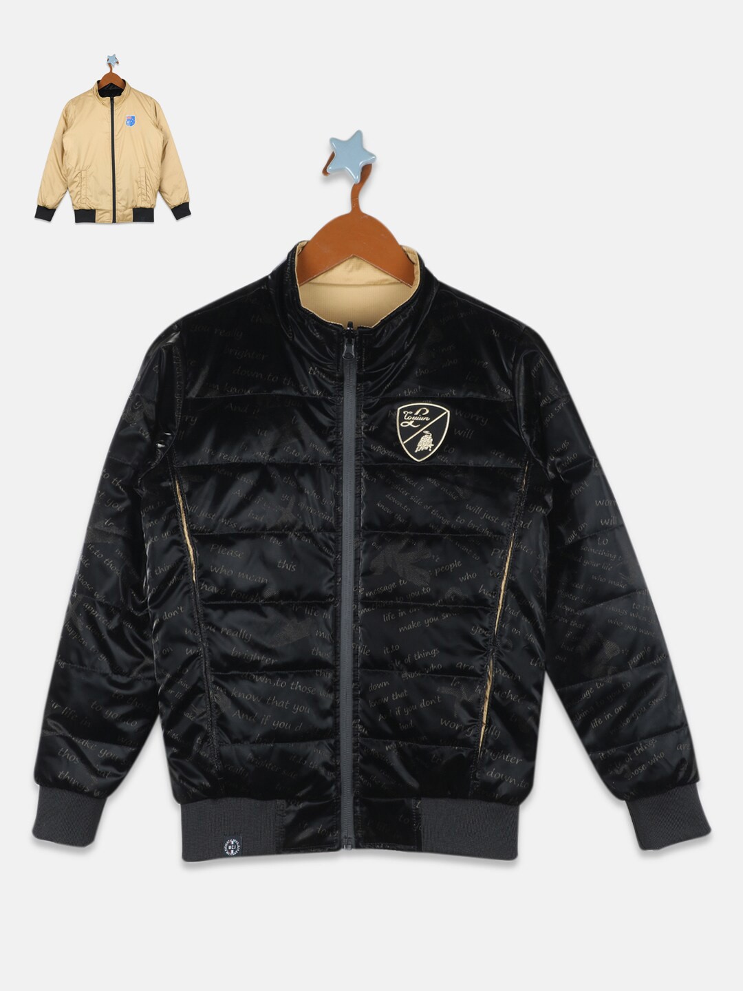 

Monte Carlo Boys Black Reversible Bomber Jacket
