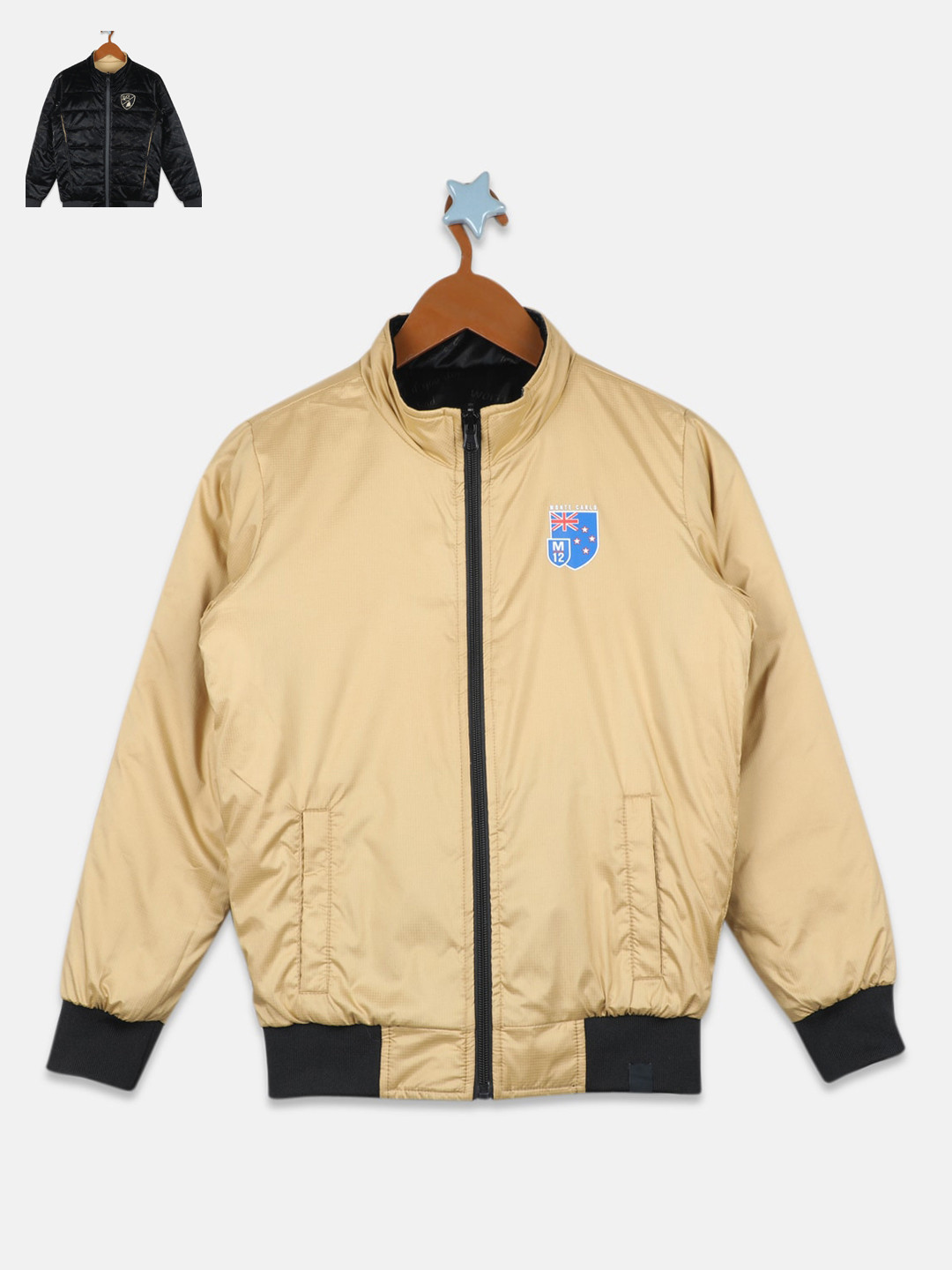 

Monte Carlo Boys Black Reversible Bomber Jacket