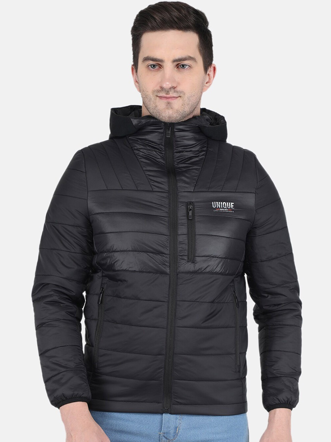 

Monte Carlo Men Black Zip Detail Padded Jacket