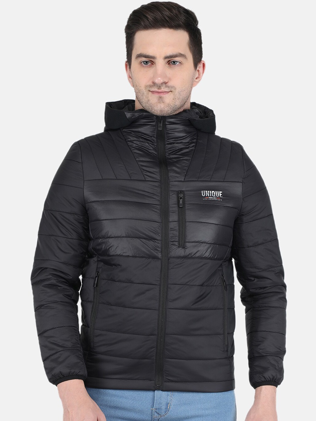 

Monte Carlo Men Black Zip Detail Padded Jacket