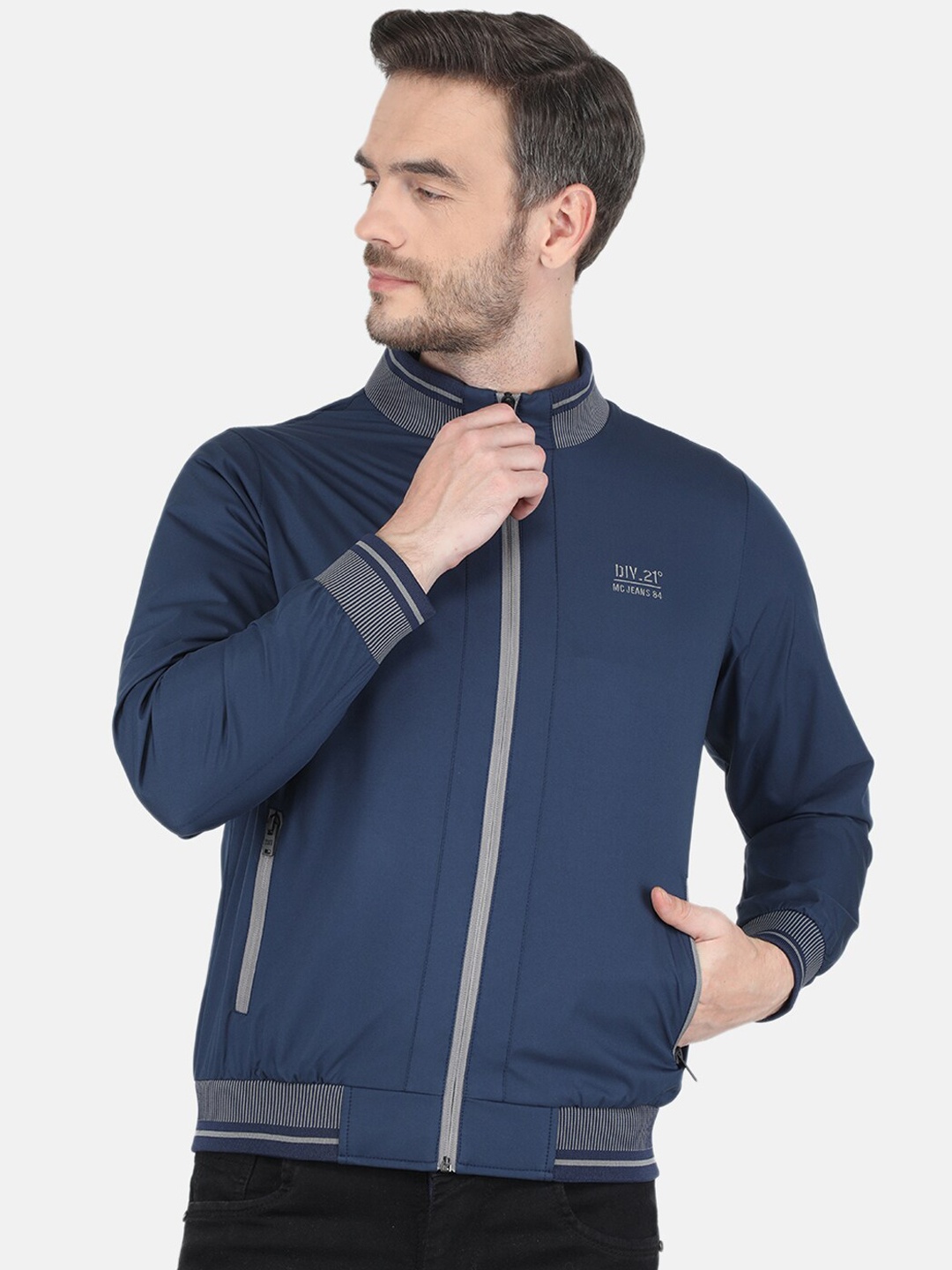 

Monte Carlo Men Blue Bomber Jacket