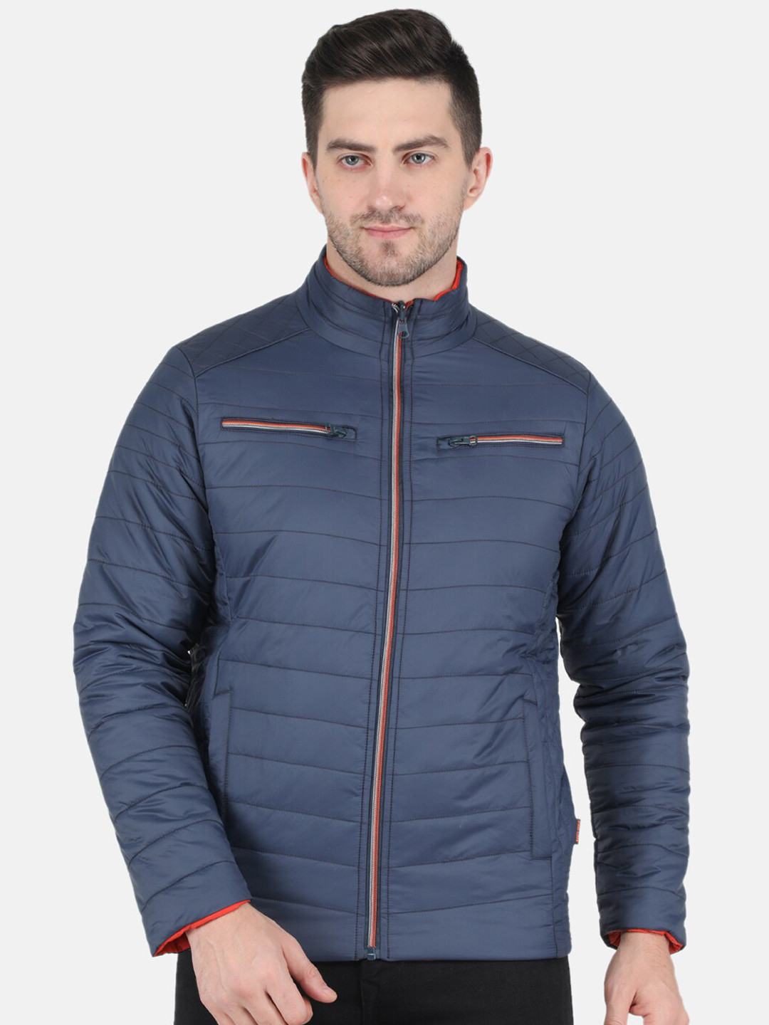 

Monte Carlo Men Navy Blue Padded Jacket
