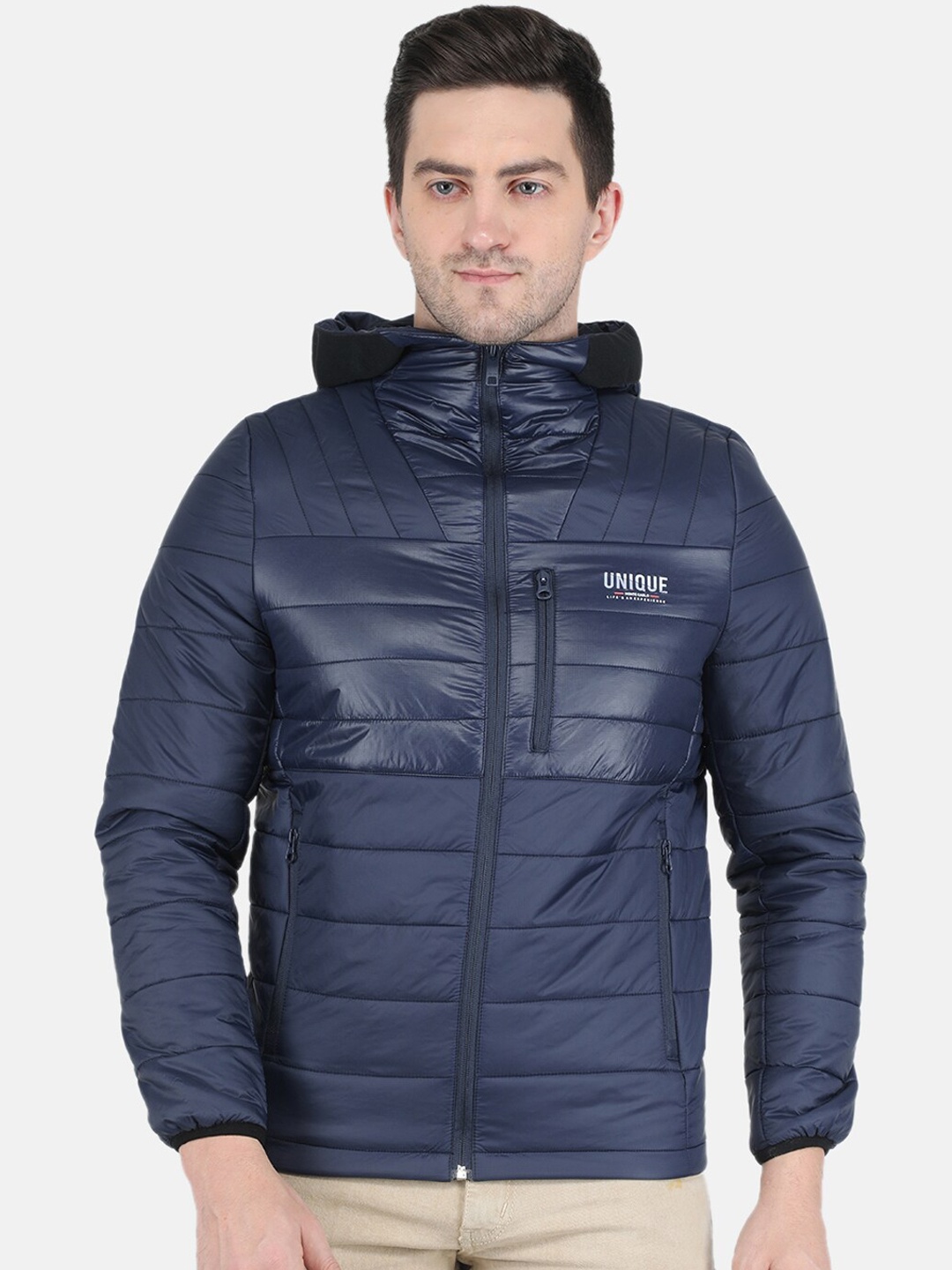 

Monte Carlo Men Navy Blue Quilted Jacket