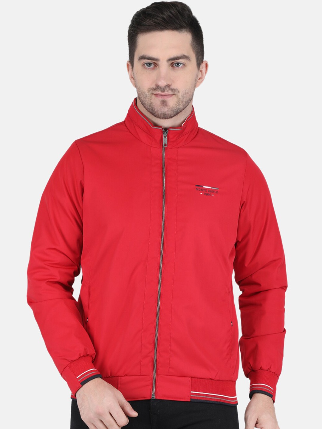 

Monte Carlo Men Red Bomber Jacket