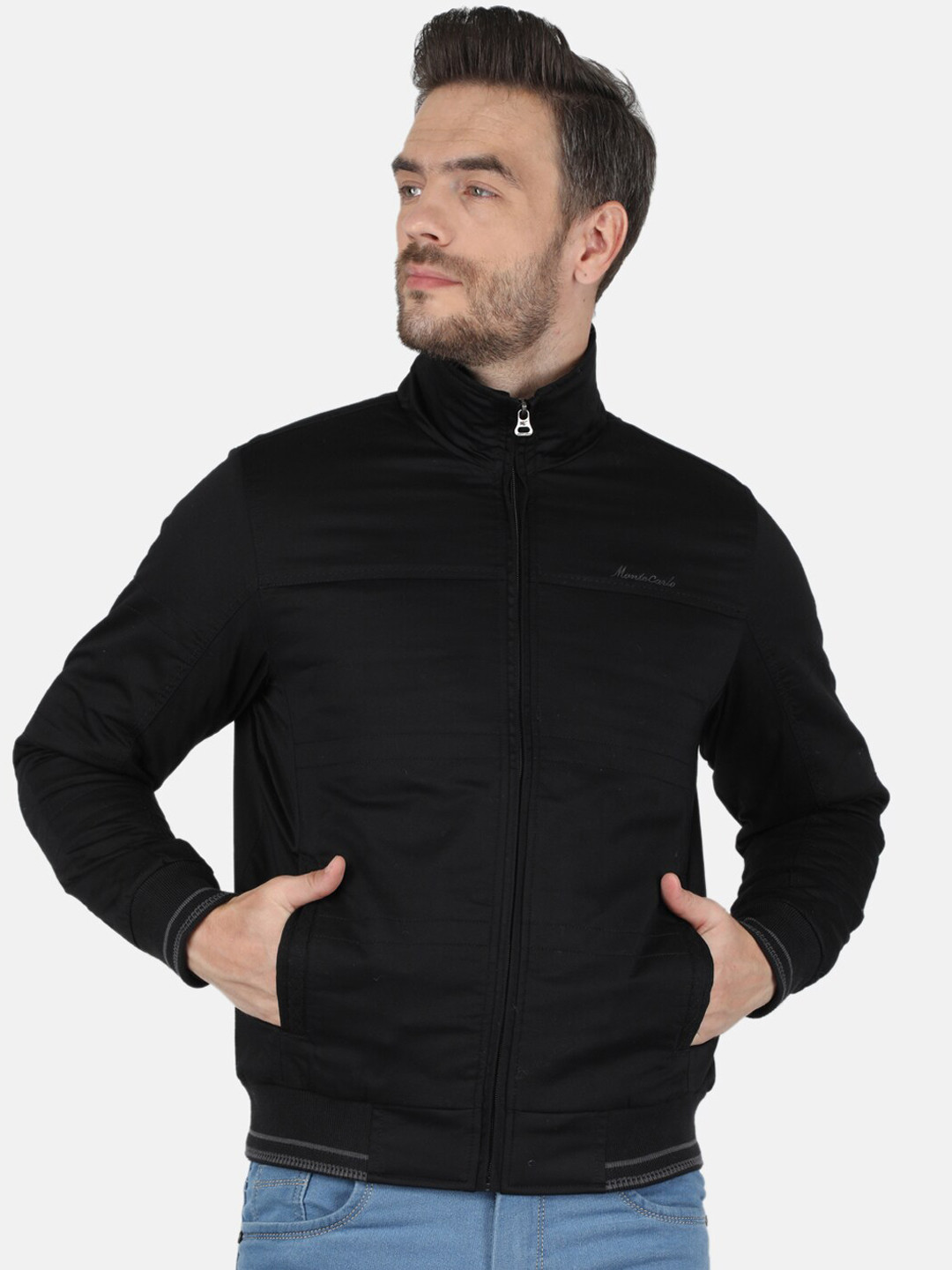 

Monte Carlo Men Black Bomber Jacket