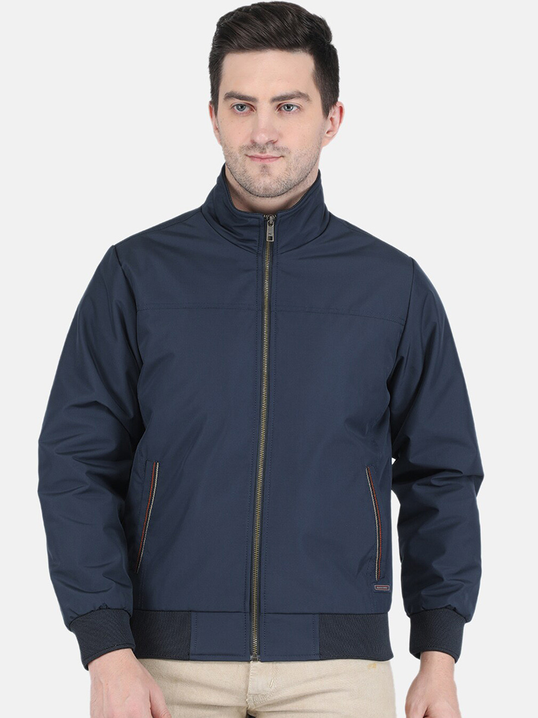 

Monte Carlo Men Navy Blue Bomber Jacket