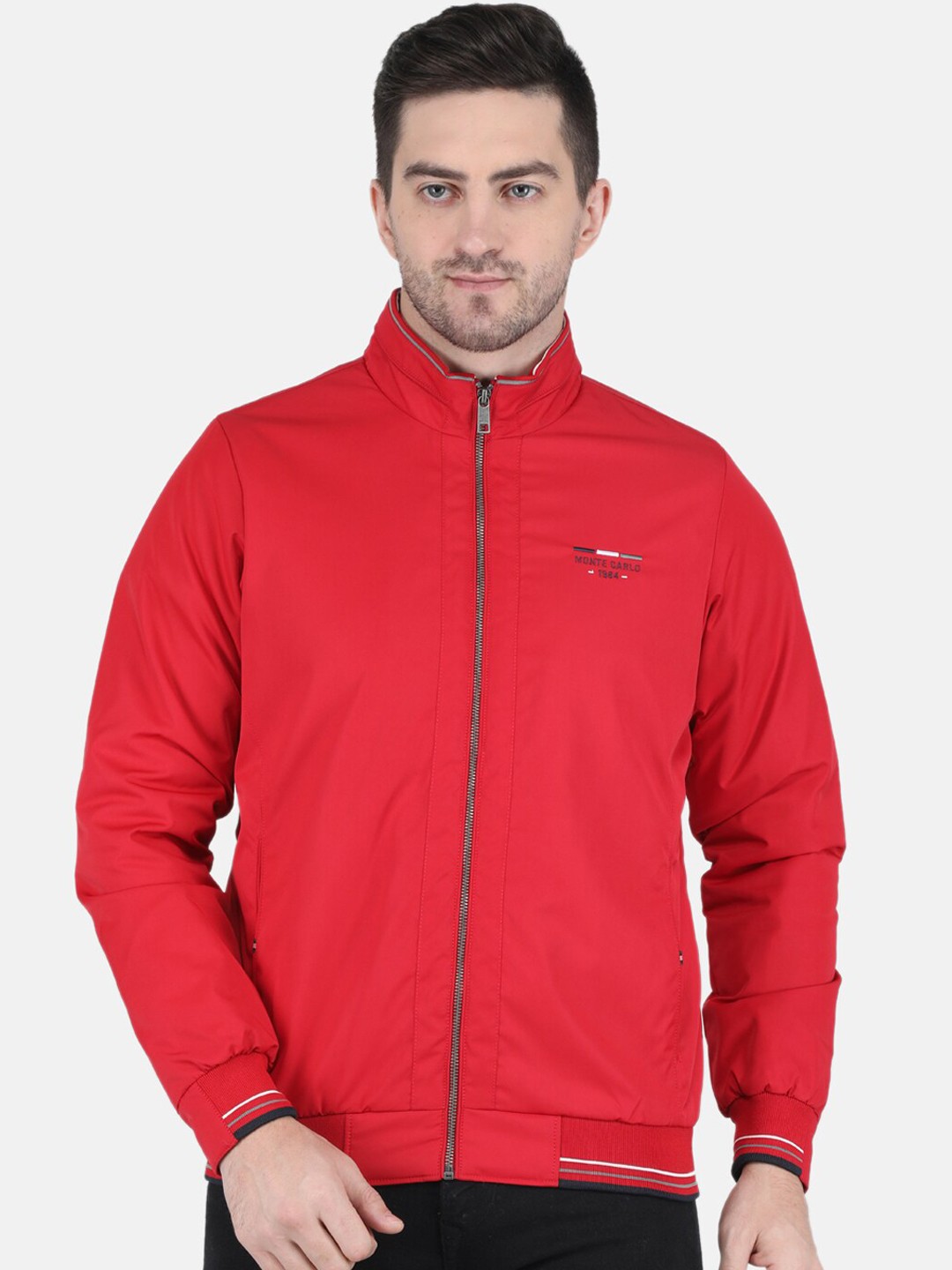 

Monte Carlo Men Red Bomber Jacket
