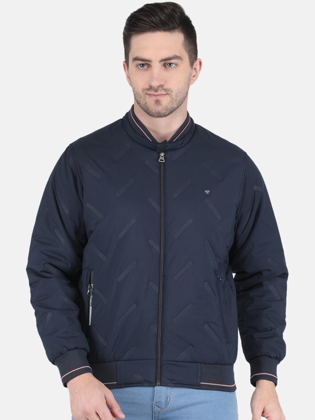 

Monte Carlo Men Navy Blue Bomber Jacket