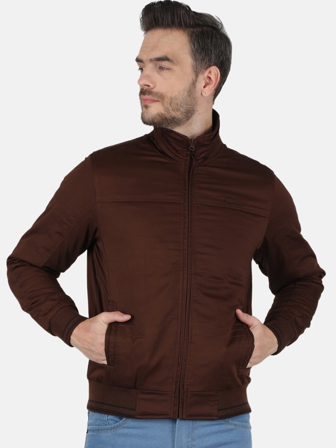 

Monte Carlo Men Brown Cotton Padded Jacket