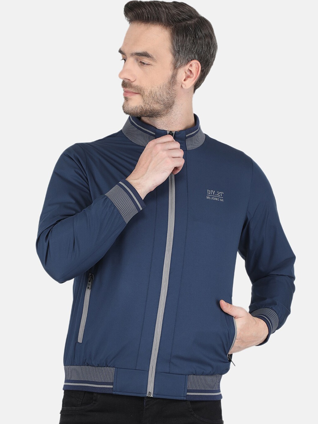 

Monte Carlo Men Blue Bomber Jacket