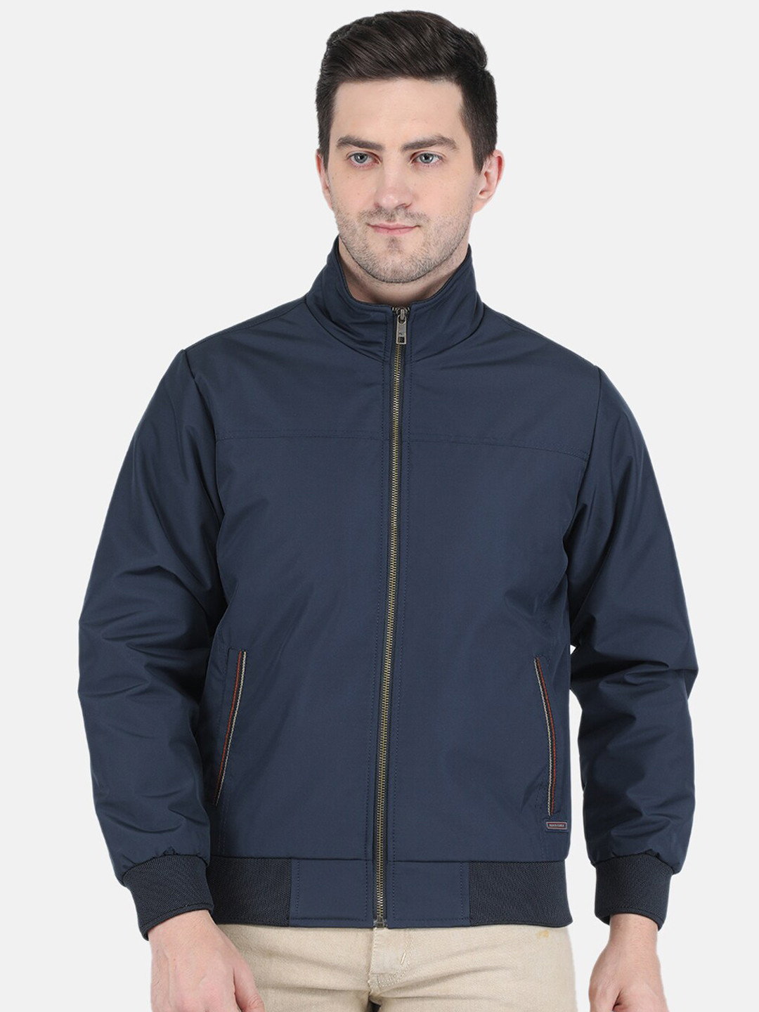 

Monte Carlo Men Navy Blue Bomber Jacket