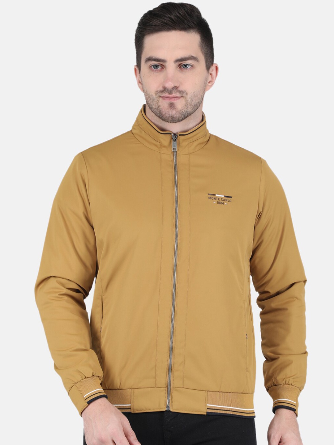 

Monte Carlo Men Mustard Bomber Jacket