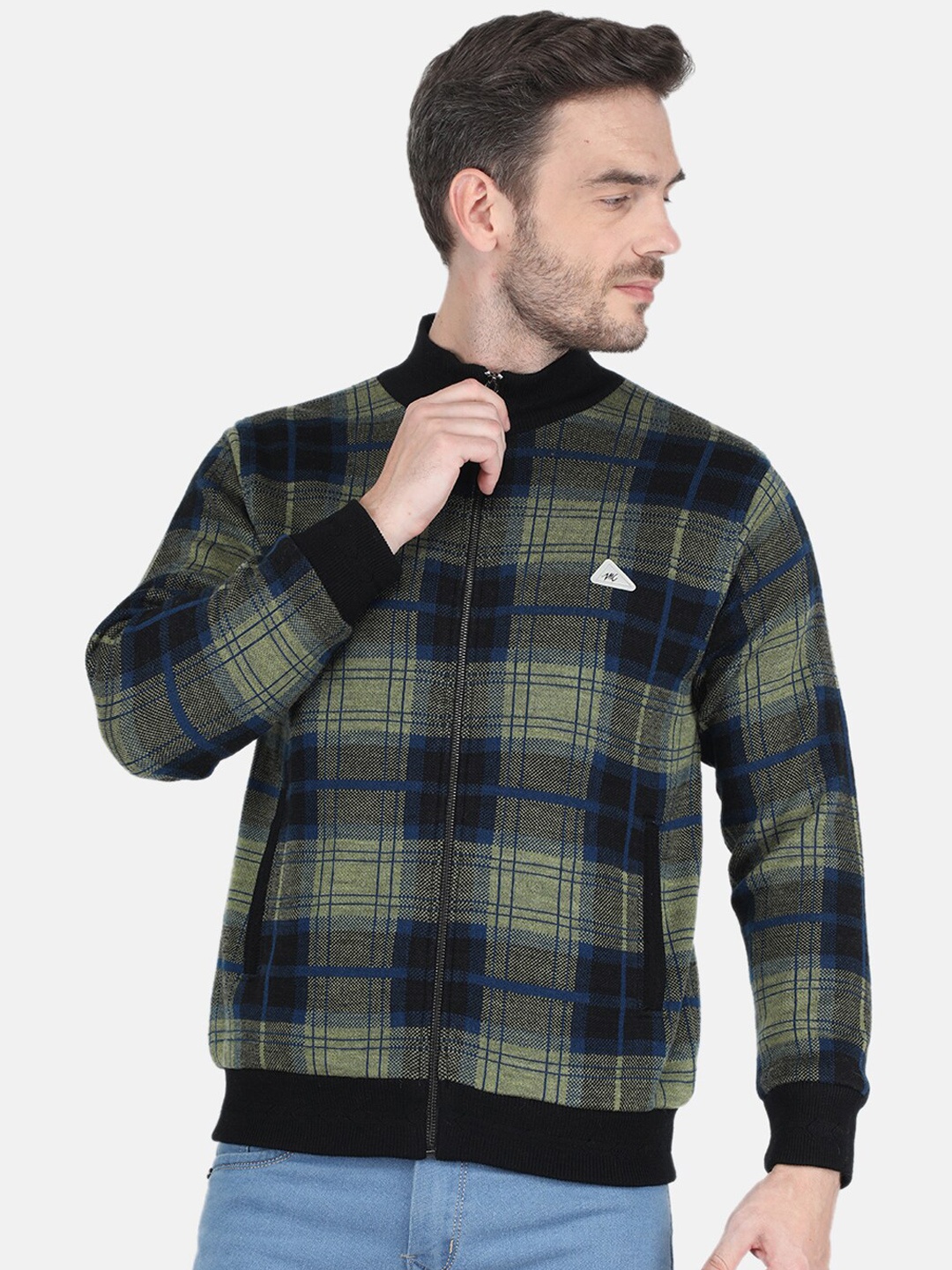 

Monte Carlo Men Black Wool Bomber Jacket