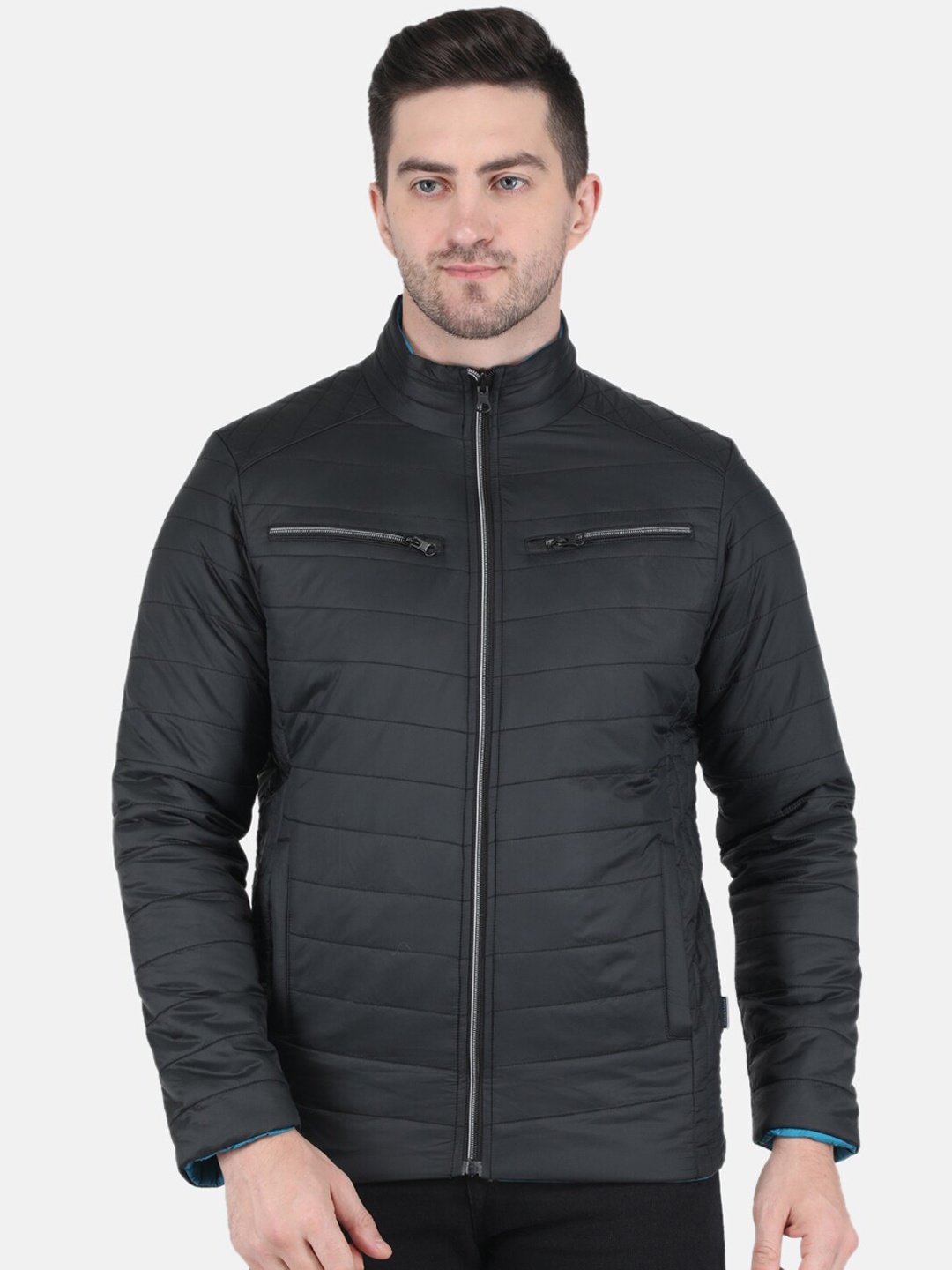 

Monte Carlo Men Black Solid Puffer Jacket