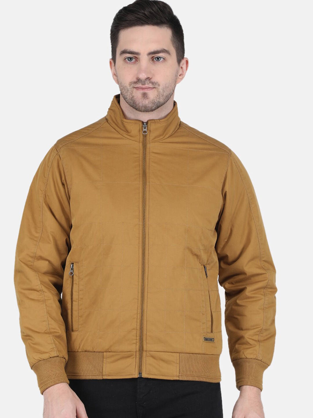 

Monte Carlo Men Mustard Solid Bomber Jacket
