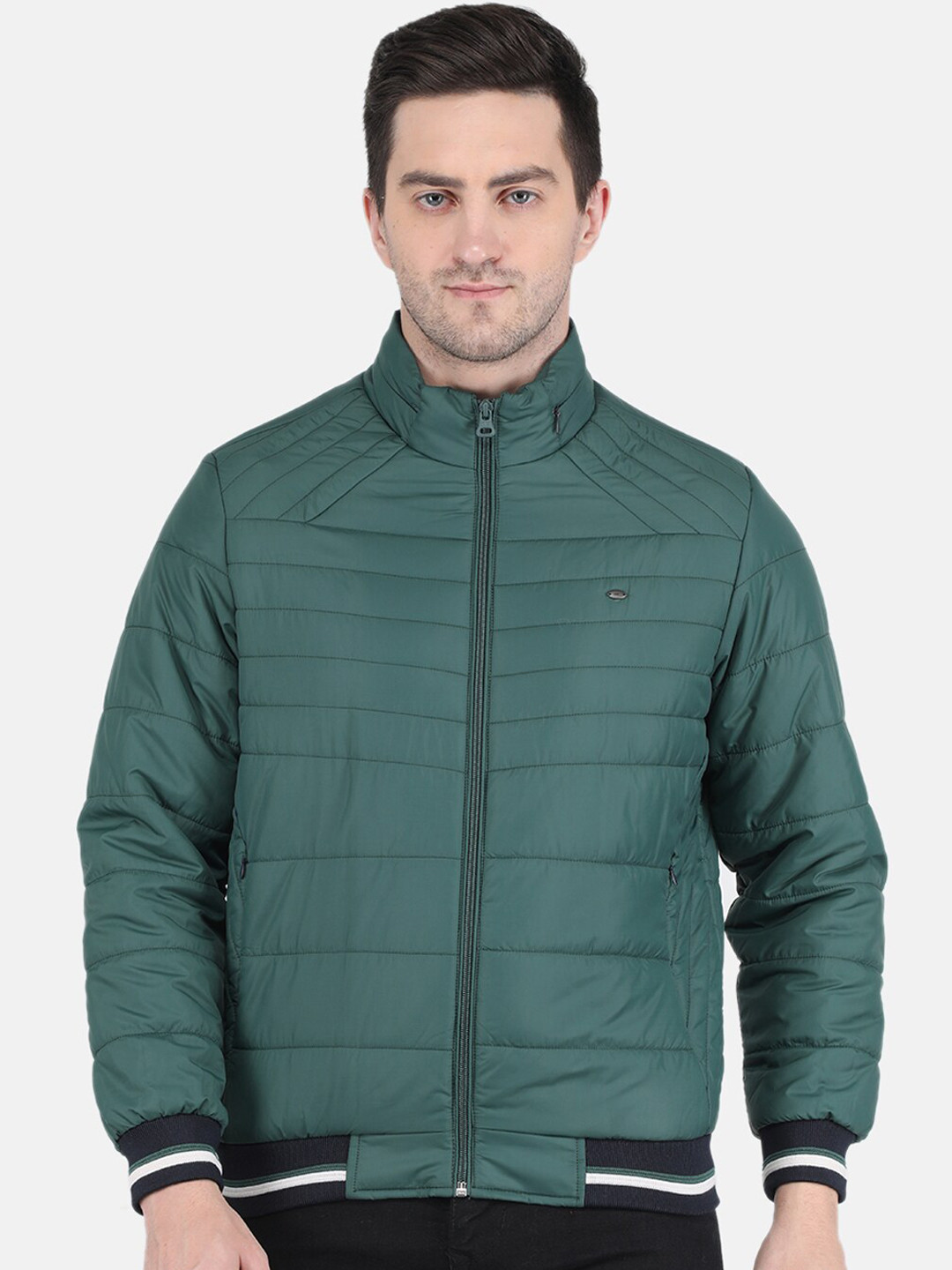 

Monte Carlo Men Green Solid Puffer Jacket
