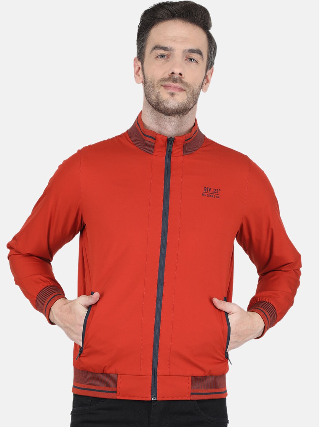 

Monte Carlo Men Orange Solid Bomber Jacket