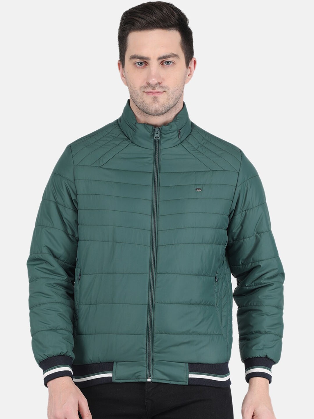 

Monte Carlo Men Green Solid Puffer Jacket