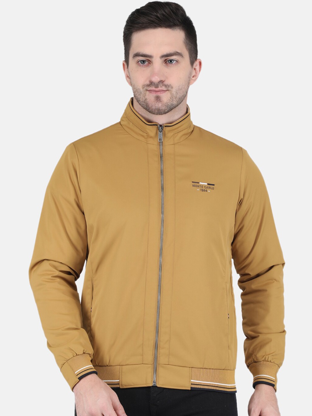 

Monte Carlo Men Mustard Solid Bomber Jacket