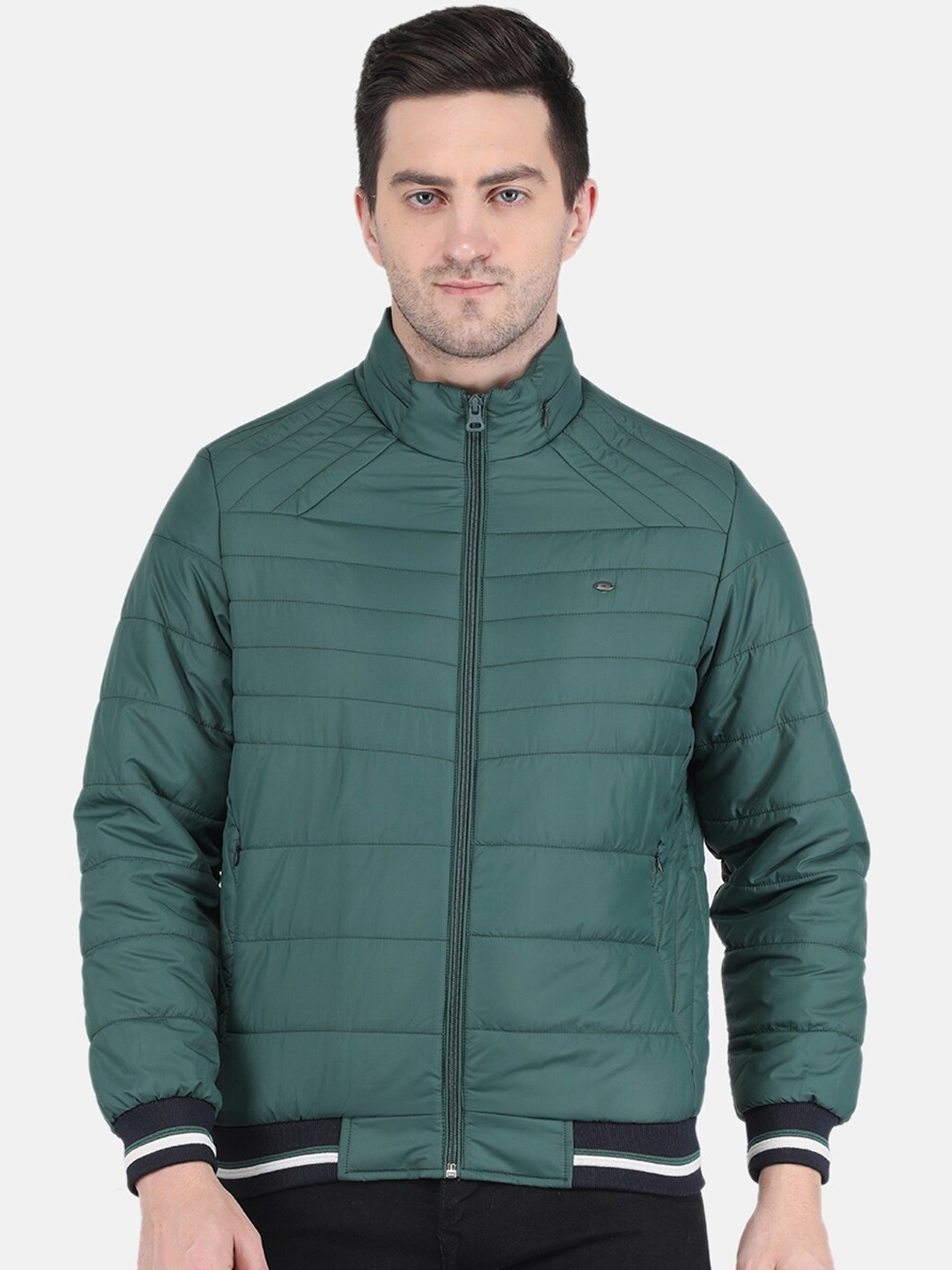 

Monte Carlo Men Green Solid Puffer Jacket