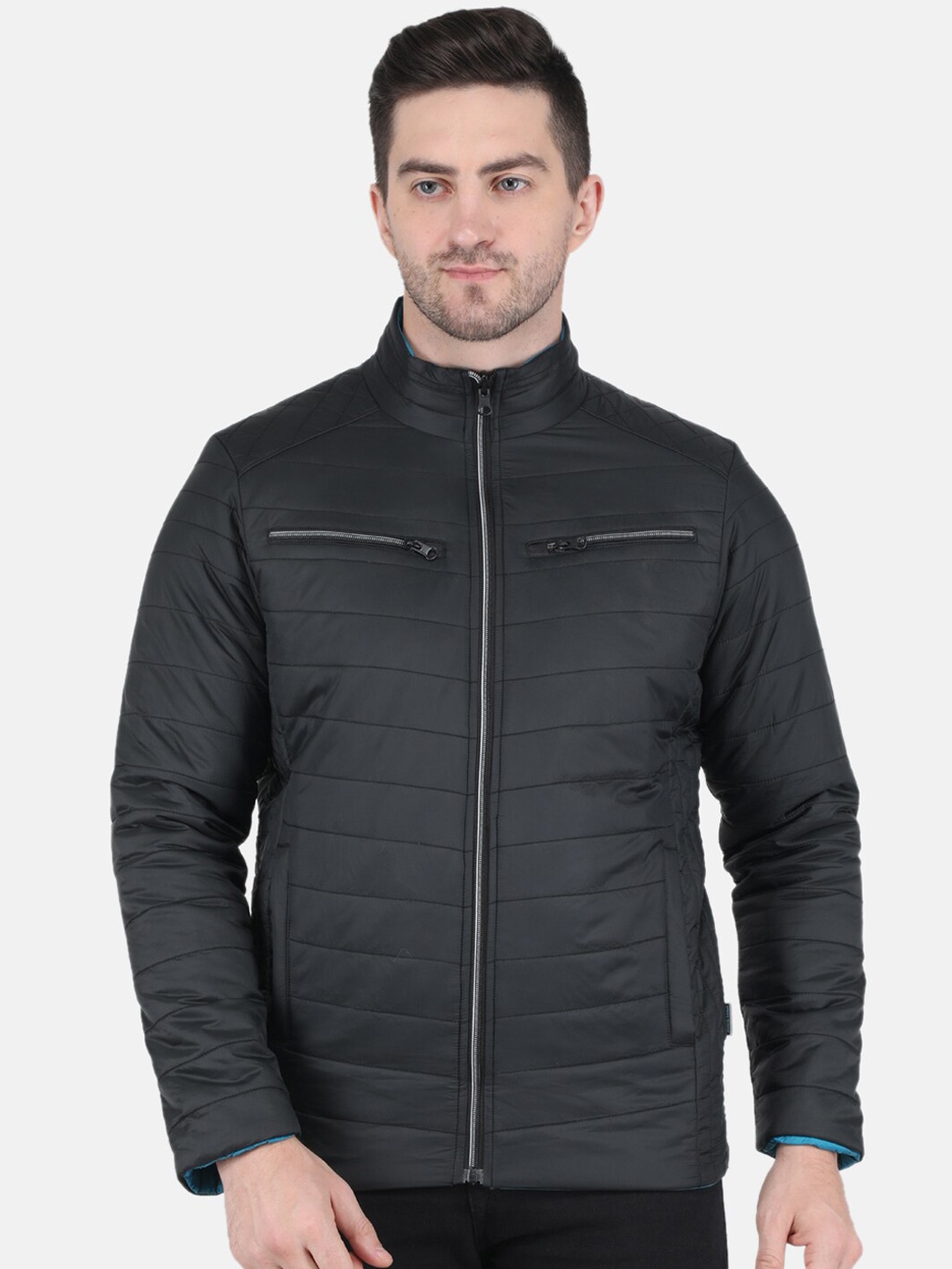 

Monte Carlo Men Black Solid Puffer Jacket