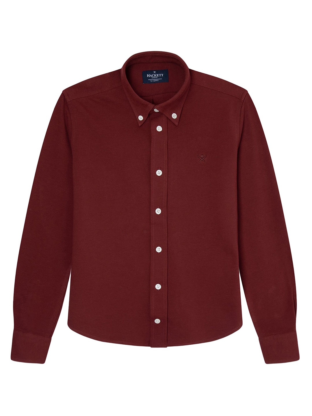 

HACKETT LONDON Boys Burgundy Comfort Cotton Casual Shirt