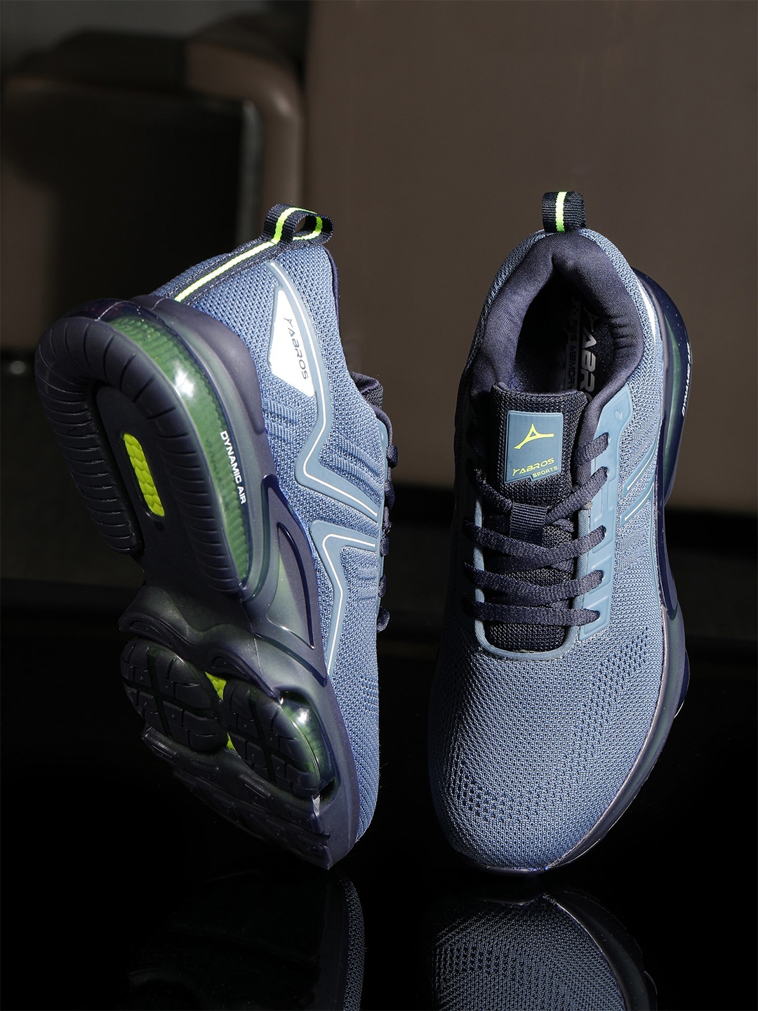 

ABROS Men Blue Benjamin Mesh Running Shoes