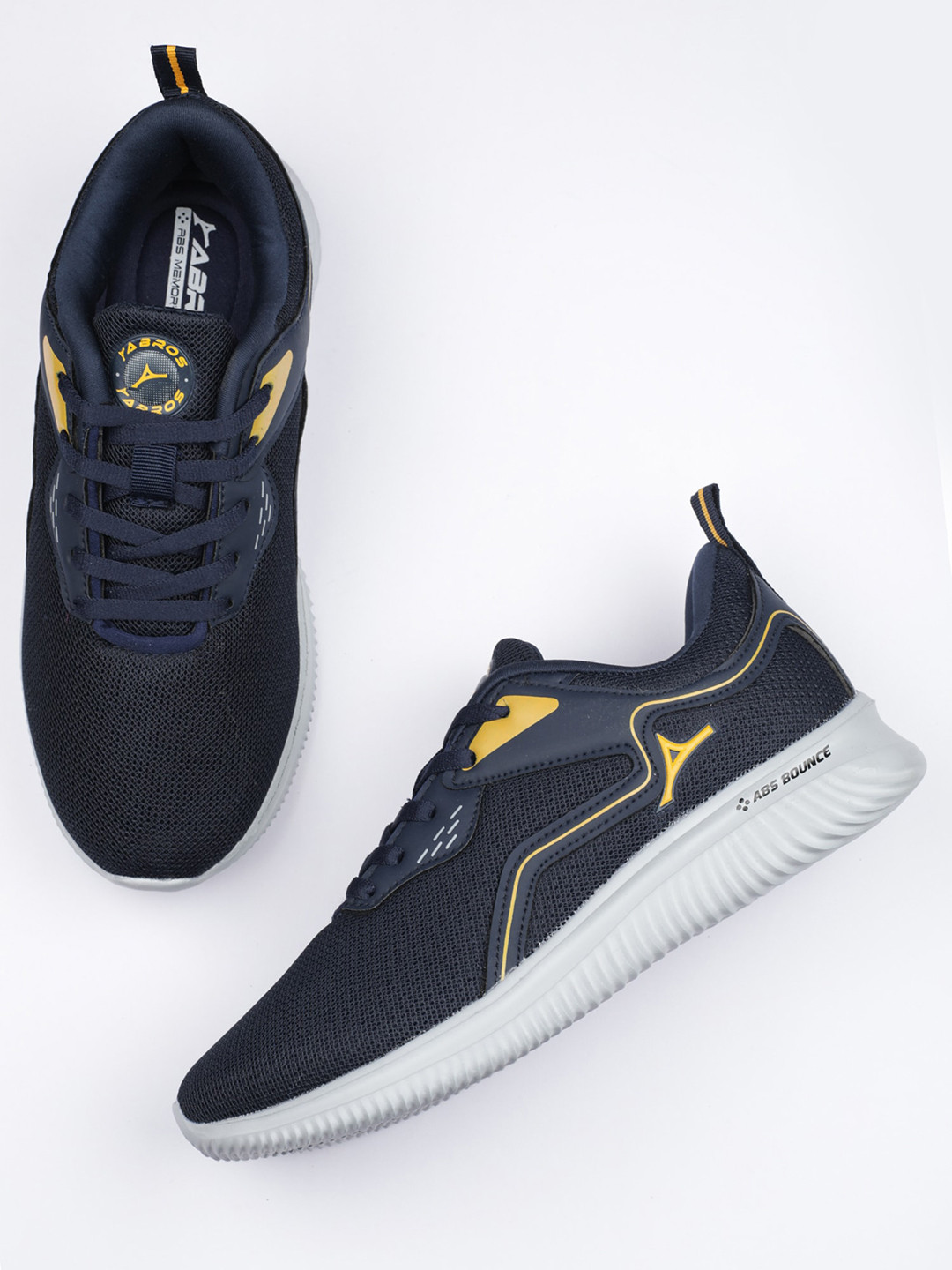 

ABROS Men Flagship Running Sports Shoes, Navy blue