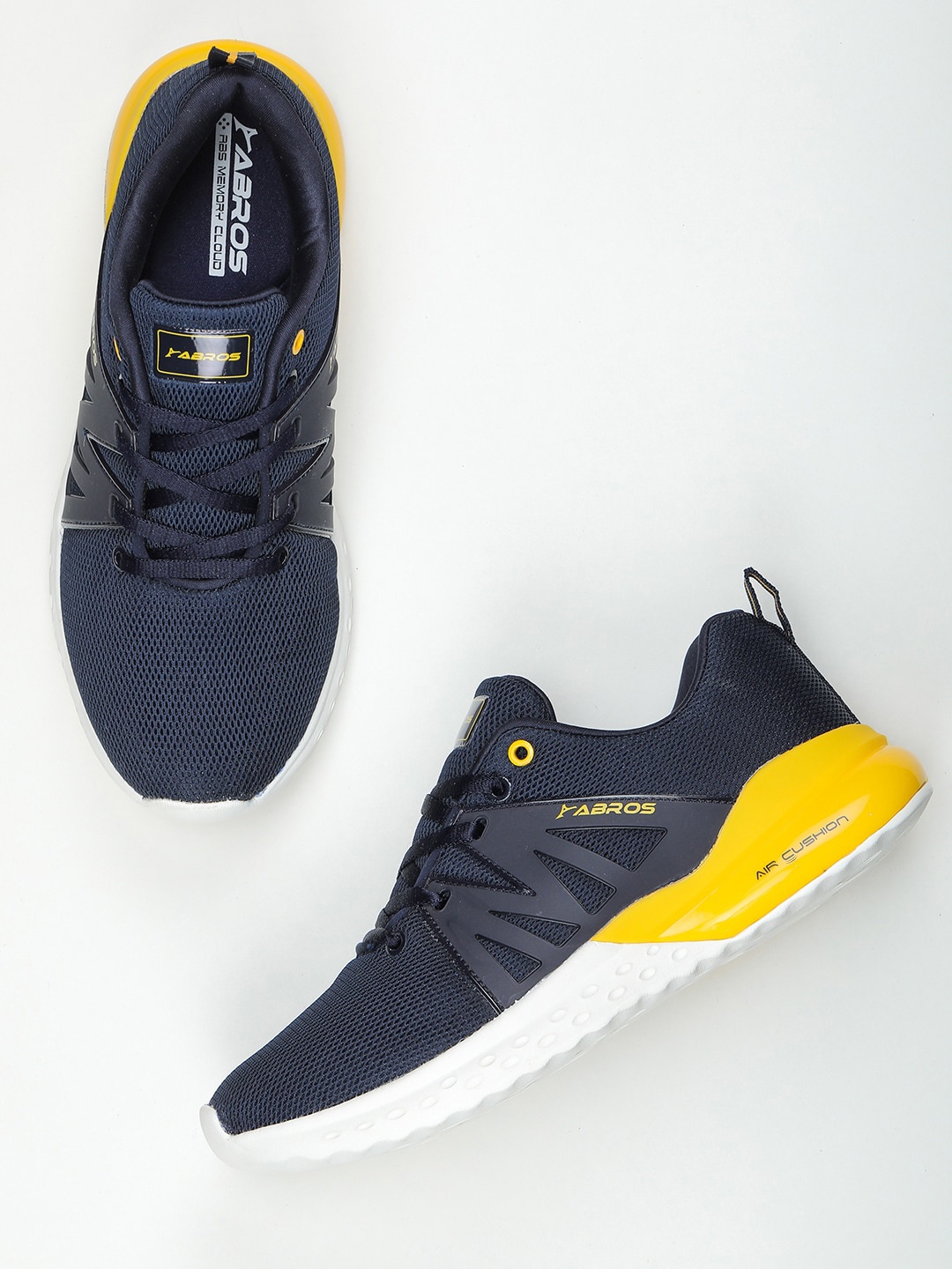 

ABROS Men Navy Blue Matrix-O Mesh Running Shoes