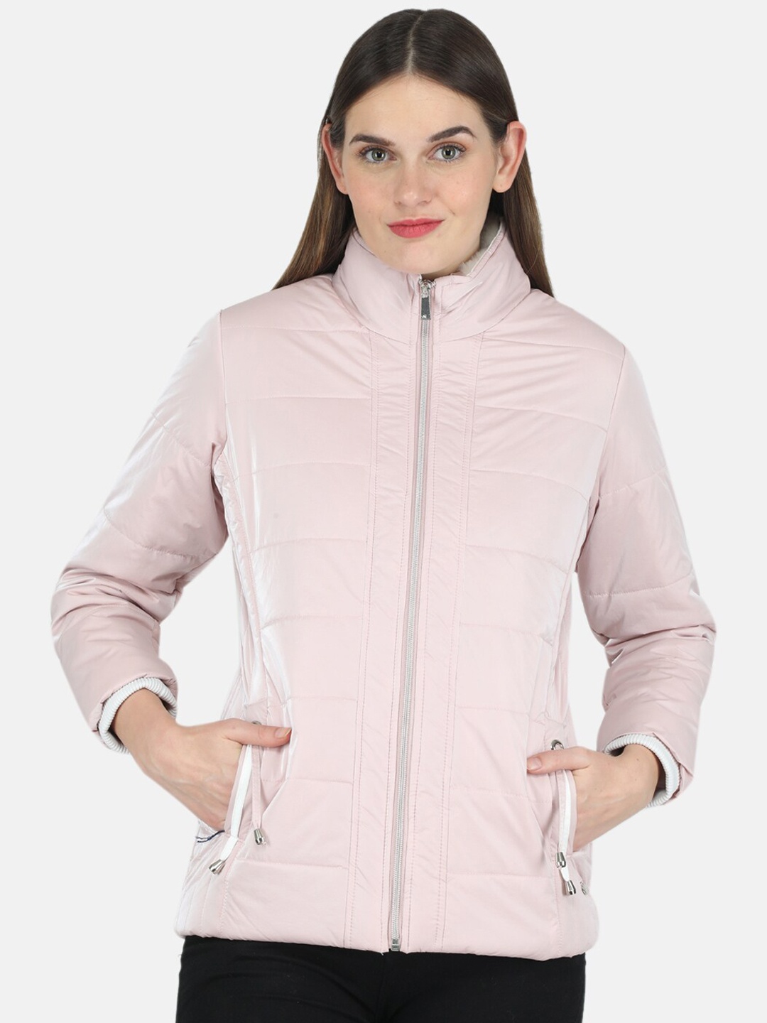 

Monte Carlo Women Pink Solid Puffer Jacket