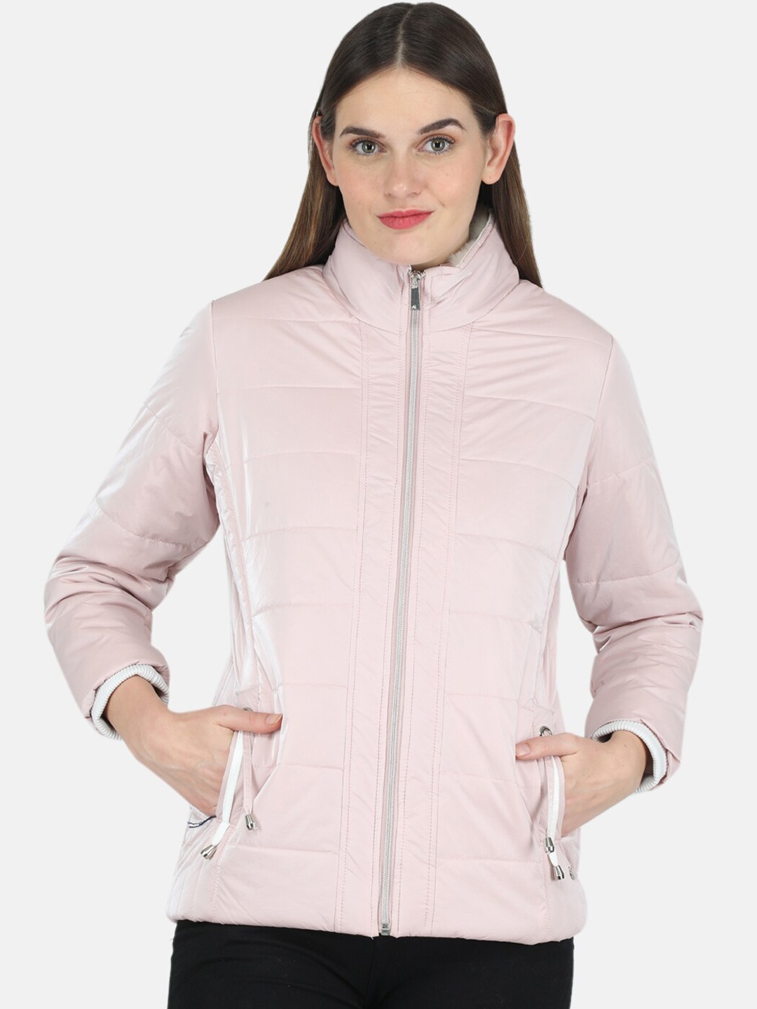 

Monte Carlo Women Pink Solid Puffer Jacket