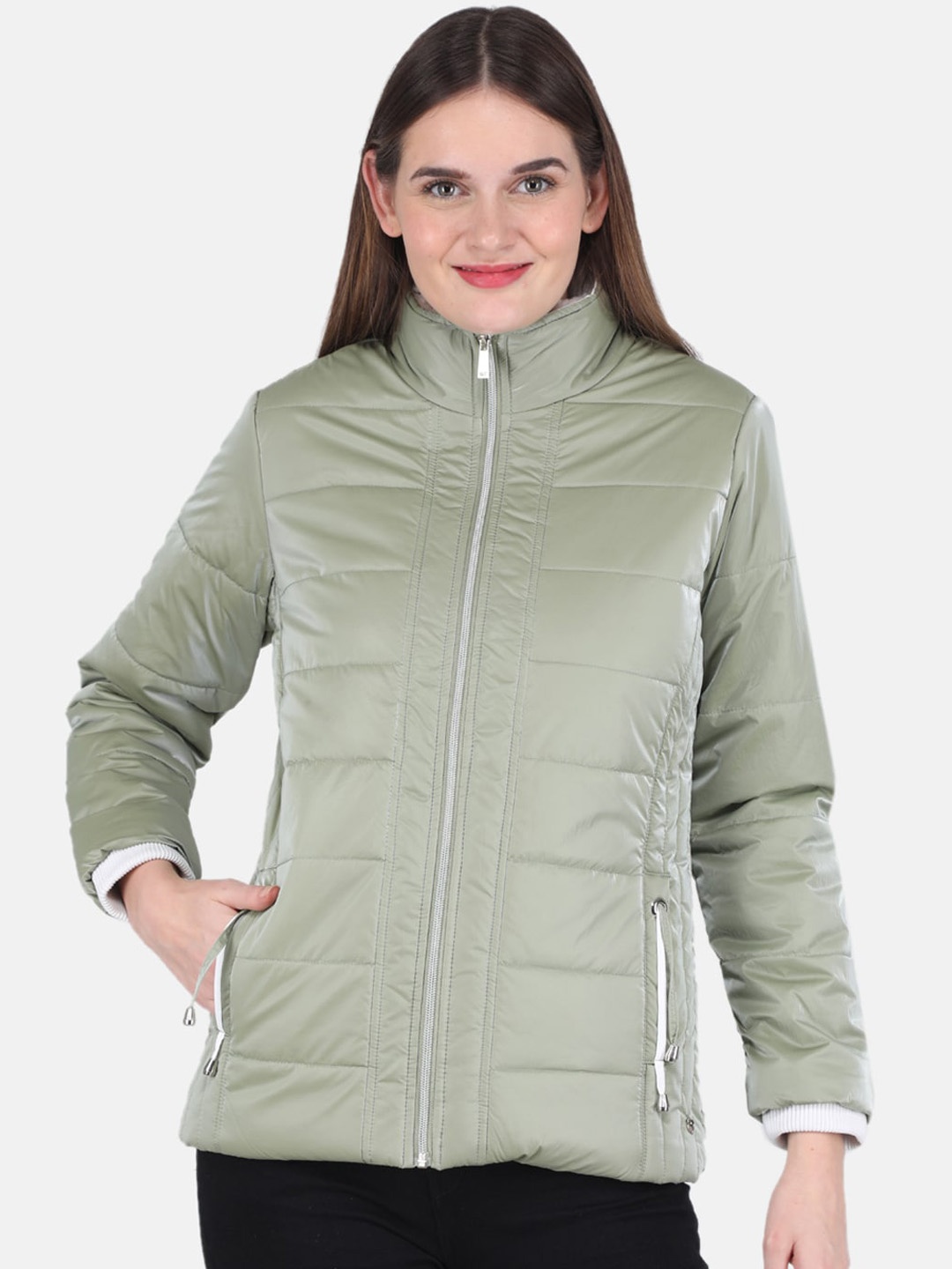

Monte Carlo Women Olive Green Puffer Jacket