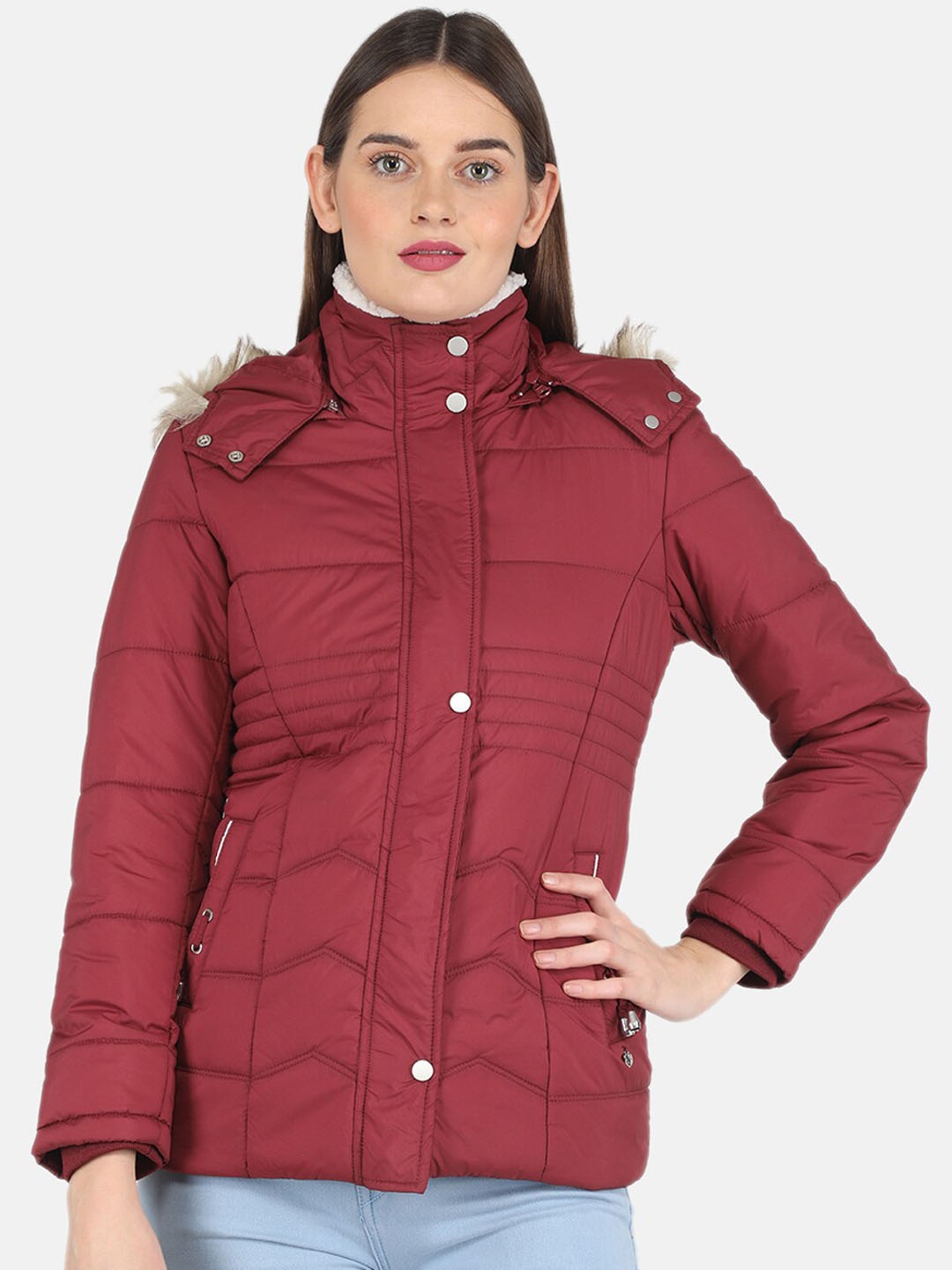 

Monte Carlo Women Maroon Parka Jacket