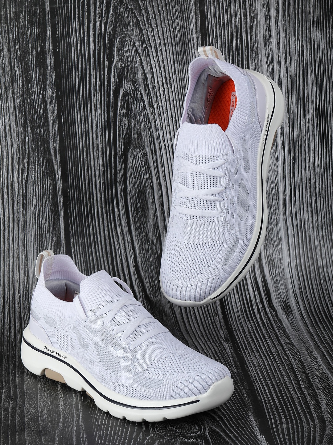 

ABROS Men Chicago-O Running Sports Shoes, White