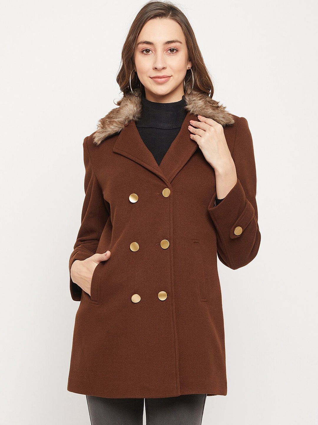 

Okane Women Coffee Brown Over Coats