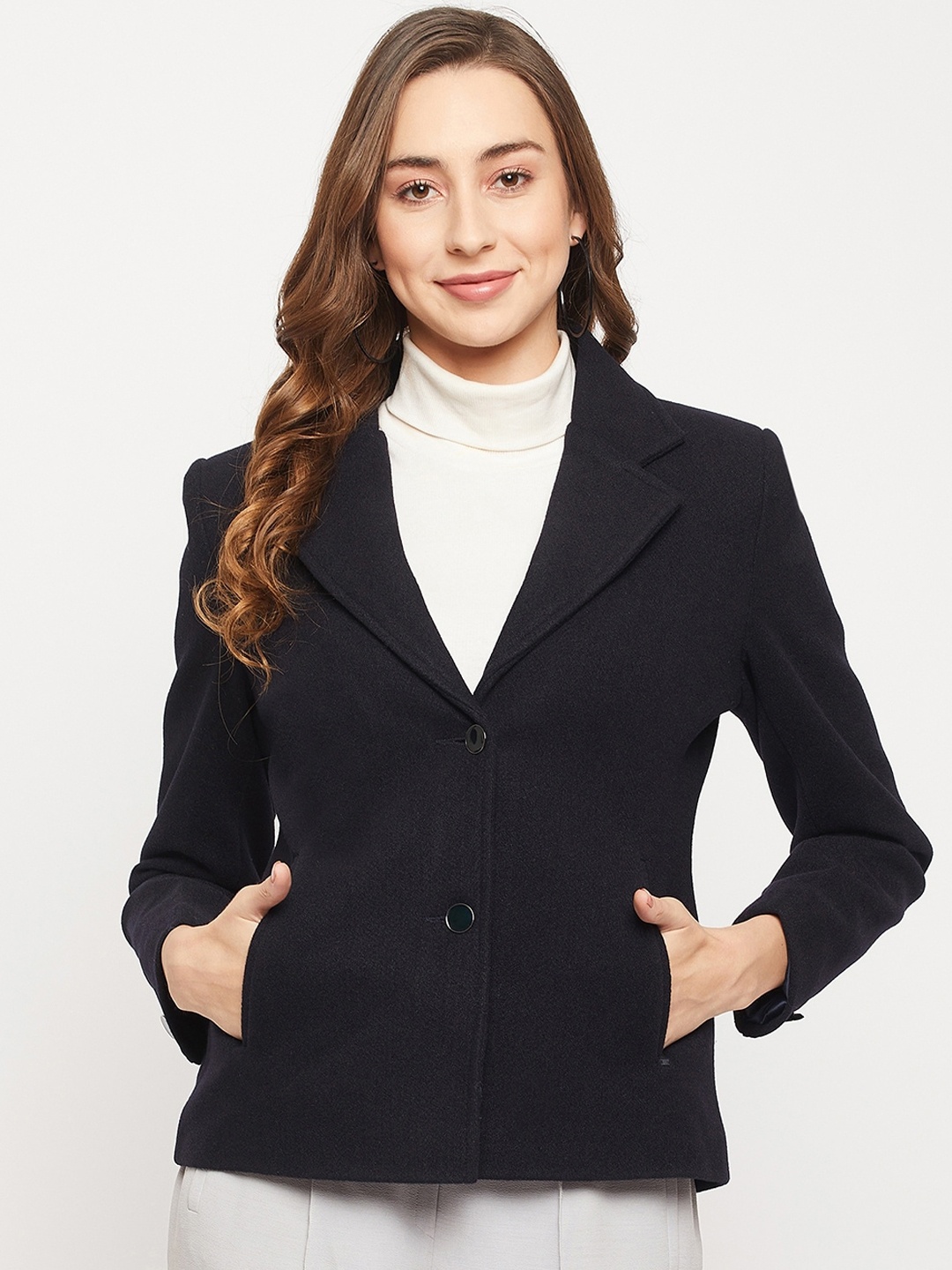 

Okane Woman Navy Blazzer, Navy blue