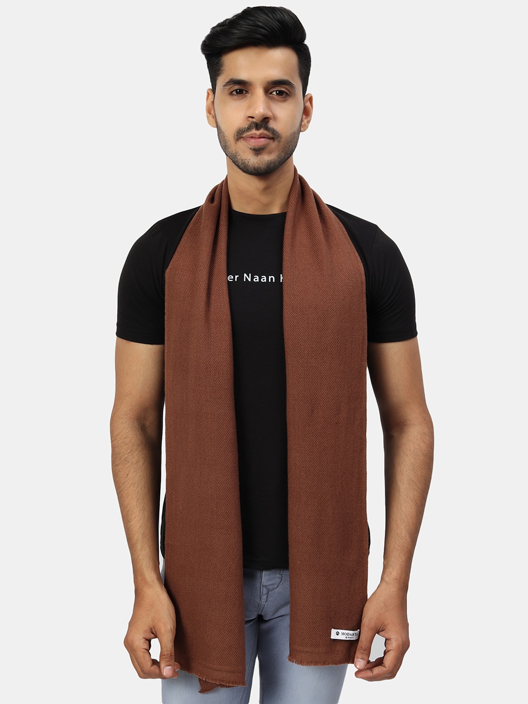 

MODARTA Men Brown Woolen Mufflers