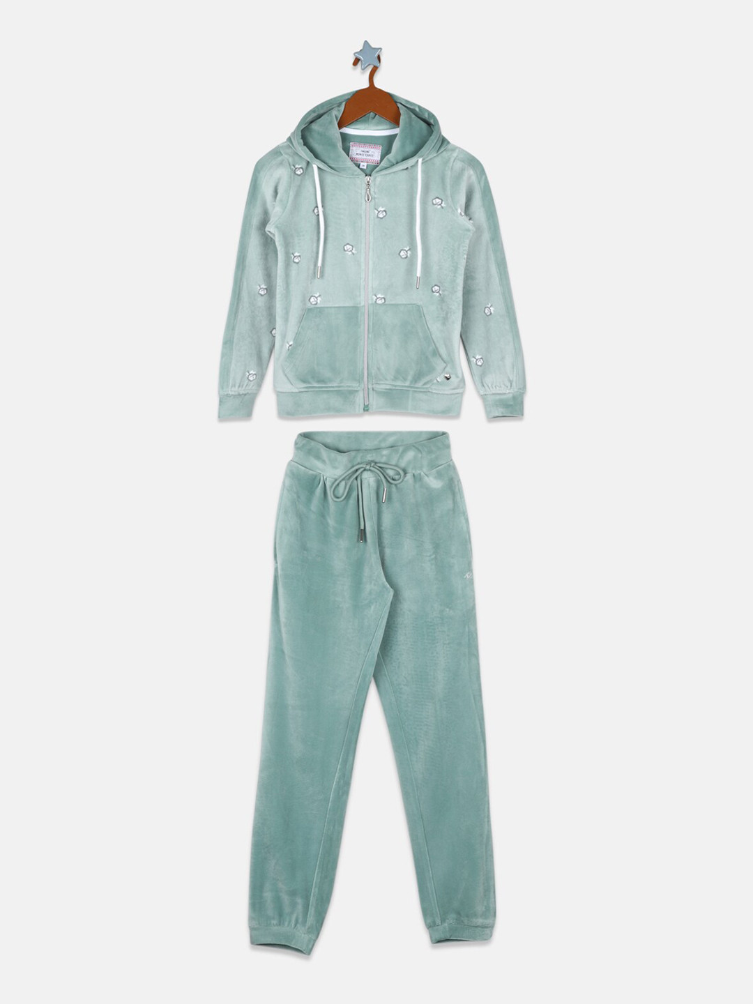 

Monte Carlo Girls Green Printed Tracksuit