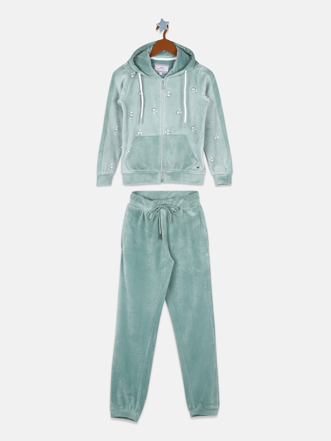 

Monte Carlo Girls Green Printed Tracksuit