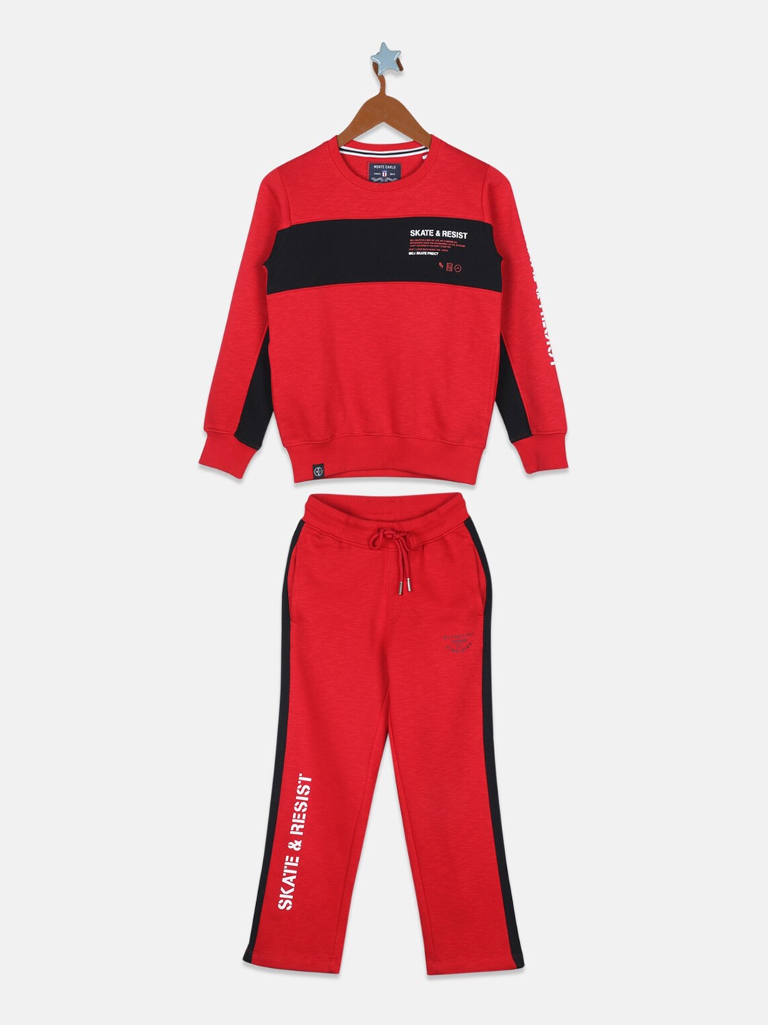 

Monte Carlo Boys Red & Black Colourblocked Tracksuit