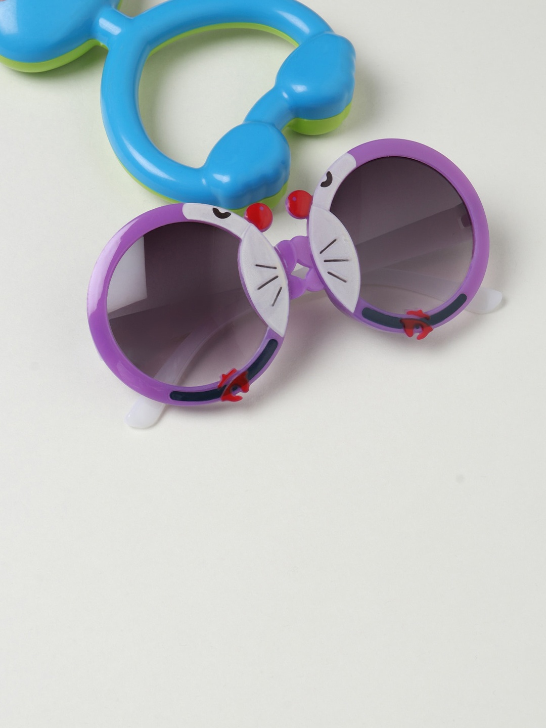 

FROGGY Kids Grey Lens & Blue Round Sunglasses FG-3009, Purple