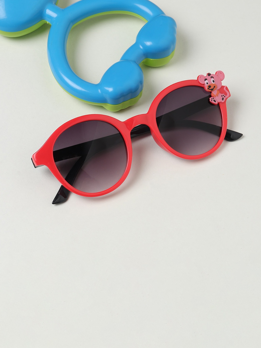 

FROGGY Kids Black Lens & Red Round Sunglasses FG-286
