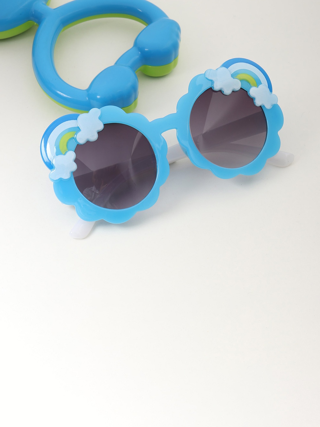 

FROGGY Kids Grey Lens & Blue Cateye Sunglasses FG-3009, Turquoise blue