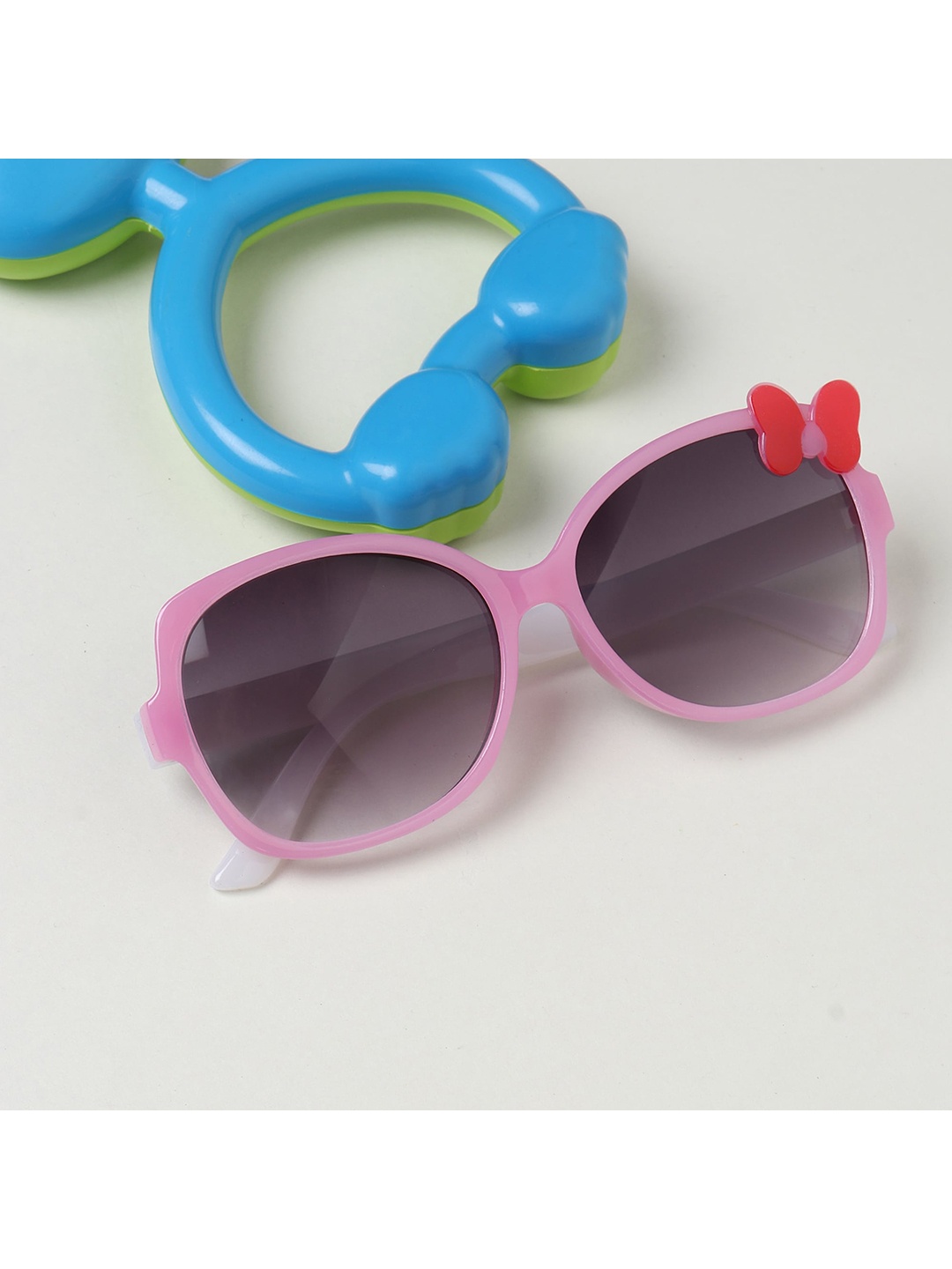 

FROGGY Unisex Kids Grey Lens & Pink Square Sunglasses
