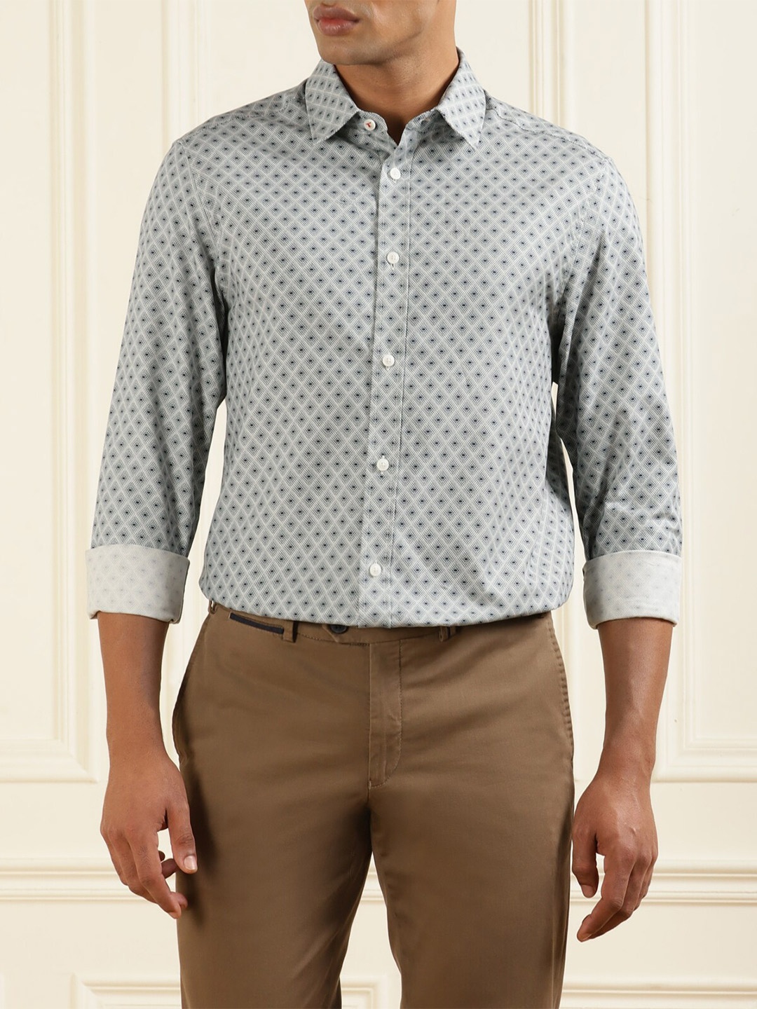 

Ted Baker Men Blue Comfort Printed Casual Shirt