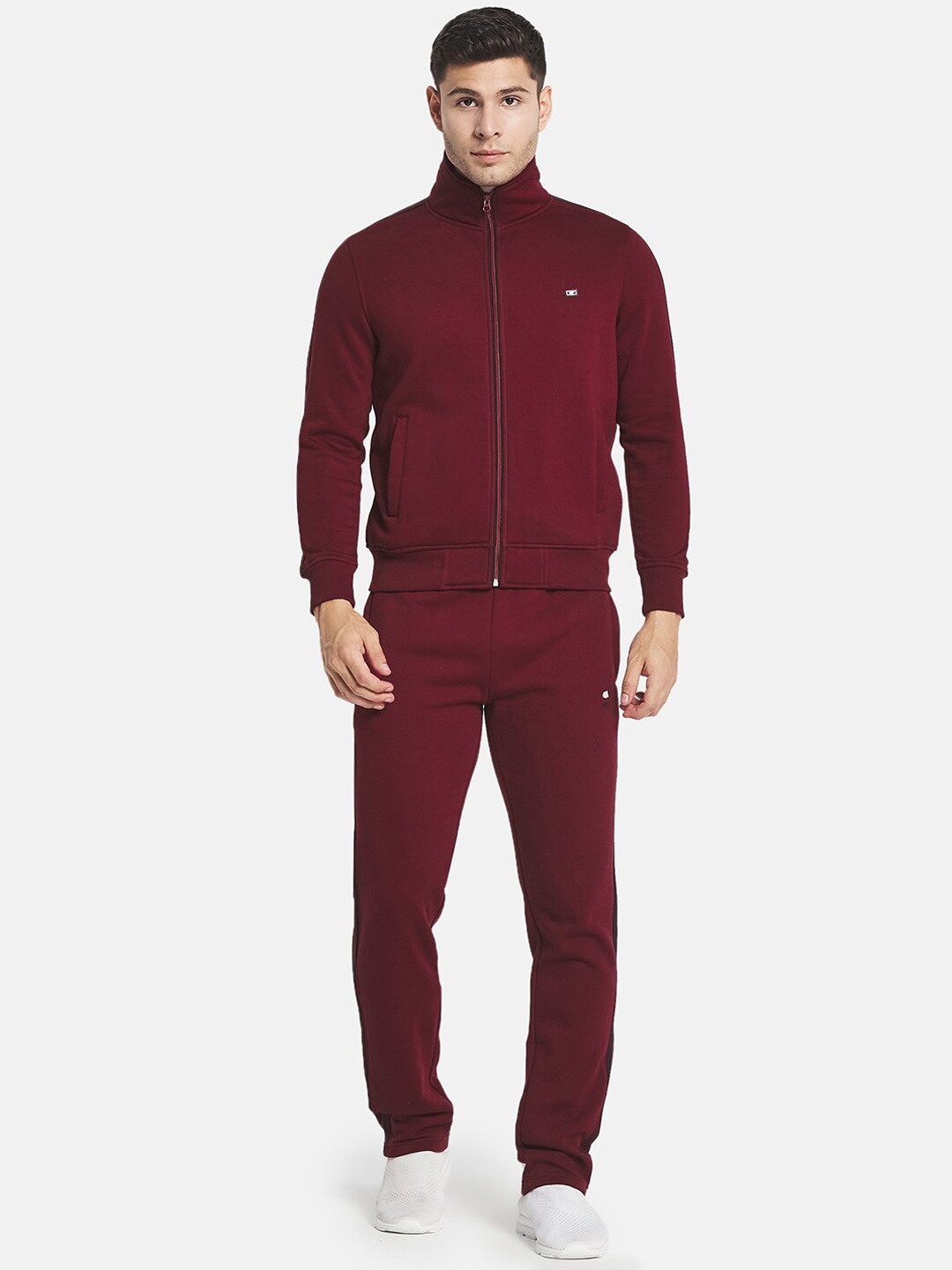 

Monte Carlo Men Maroon Solid Cotton Tracksuits