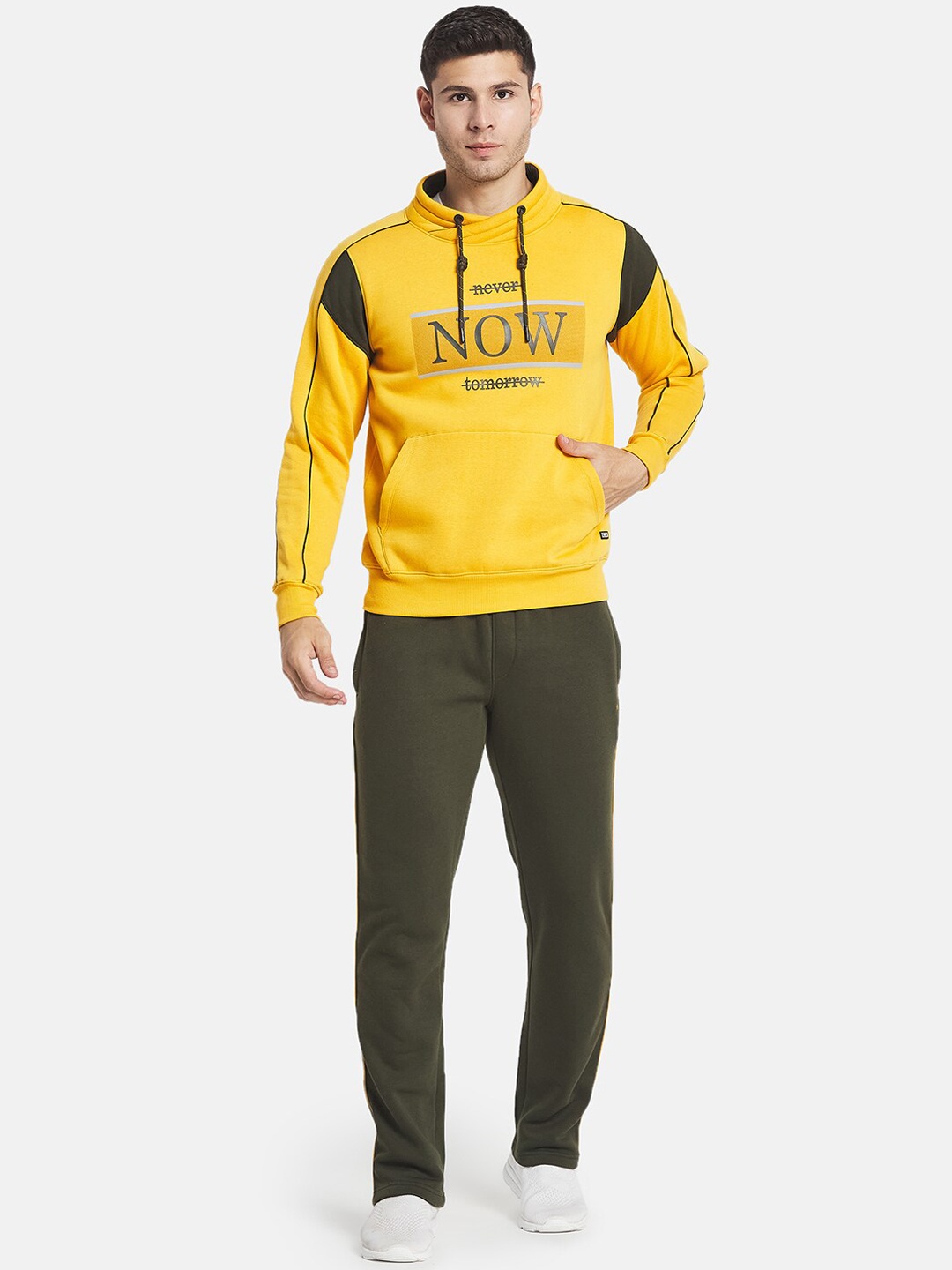 

Monte Carlo Men Yellow & Green Cotton Tracksuits