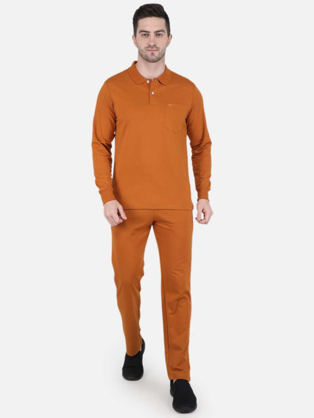 

Monte Carlo Men Orange Coloured Cotton Tracksuits