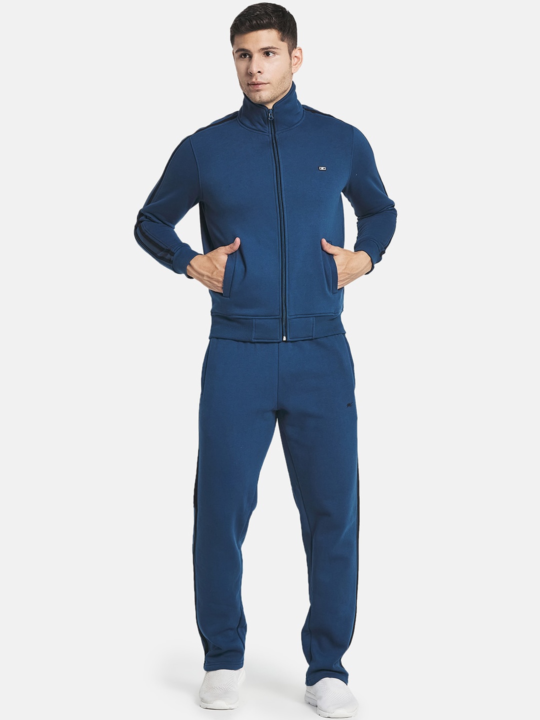 

Monte Carlo Men Teal Blue Cotton Tracksuits