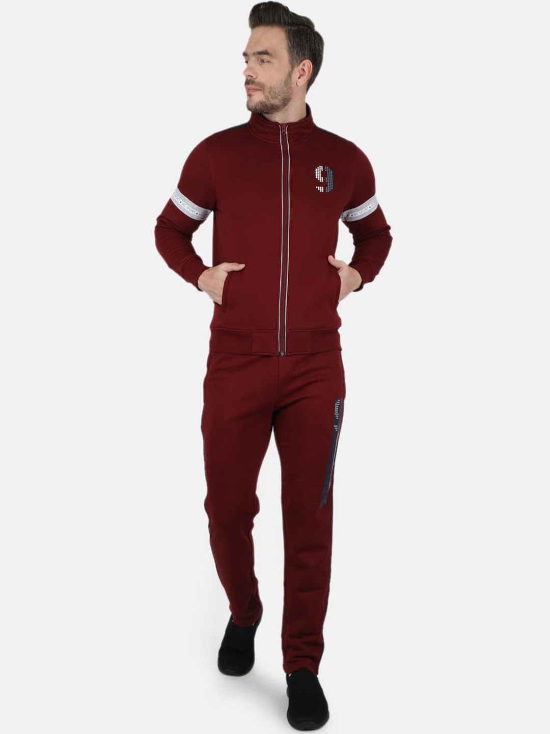 

Monte Carlo Men Maroon Mid-Rise Tracksuits
